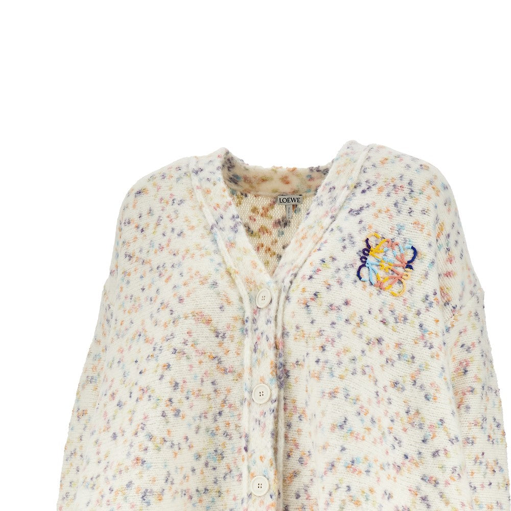 Alpaca-blend A-line cardigan