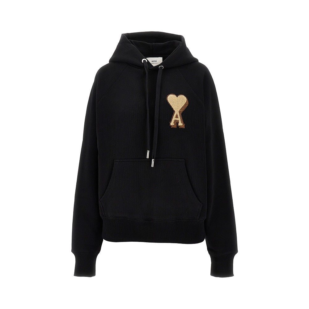 Terry 'Ami de Coeur' patch hoodie