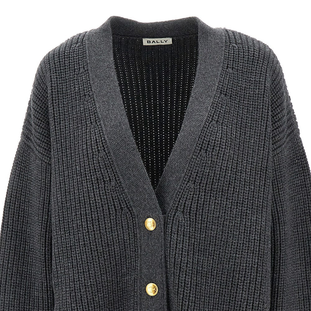 Oversized wool cardigan
