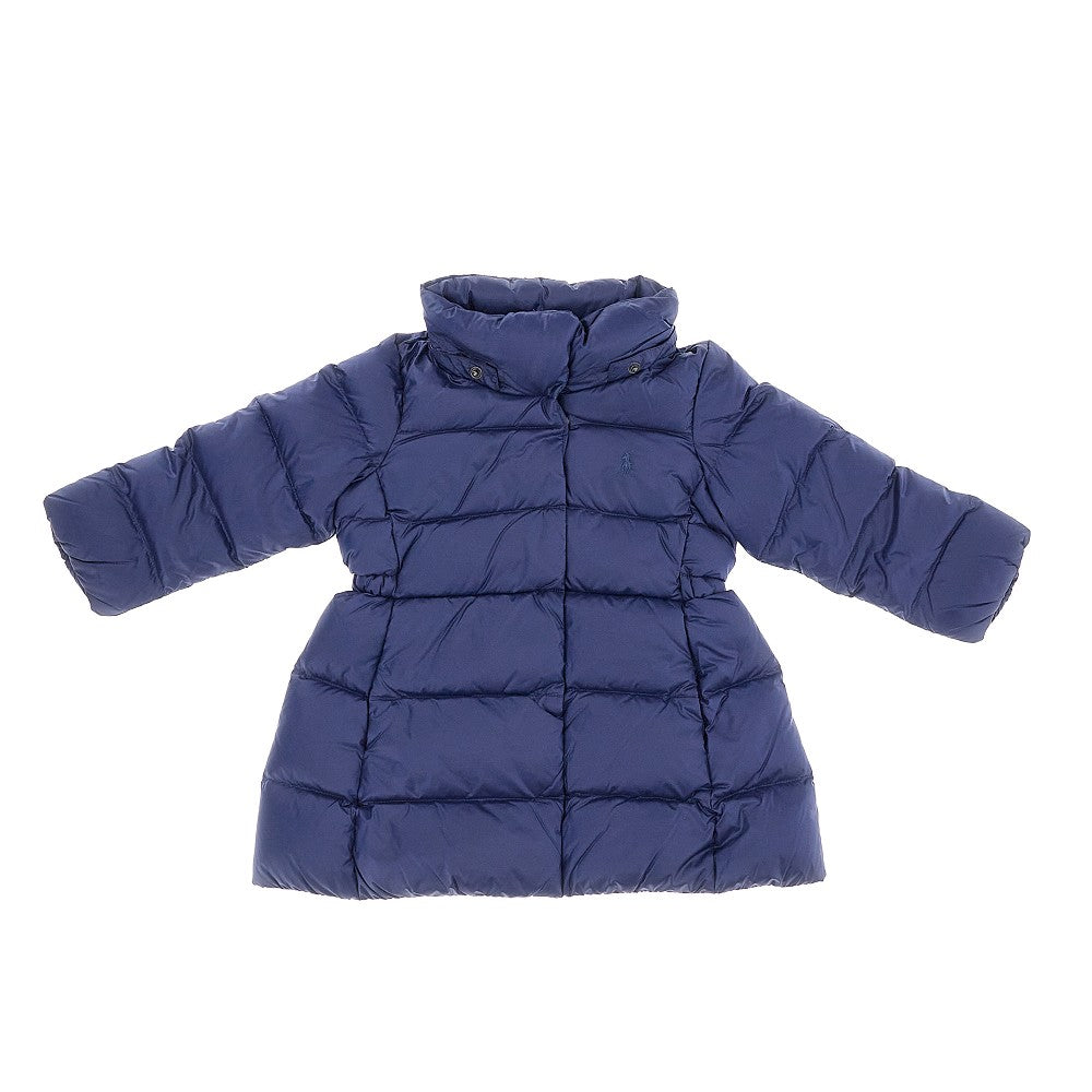 Recycled nylon long down jacket