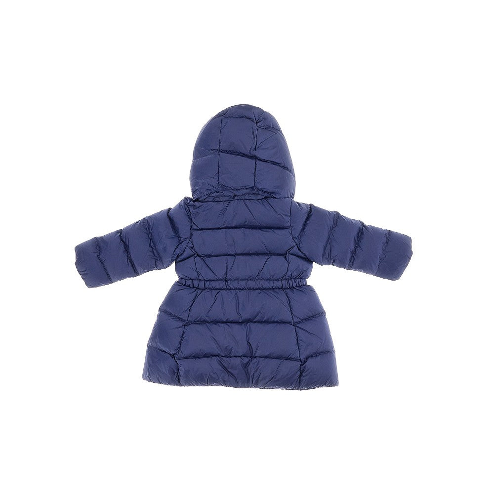Recycled nylon long down jacket