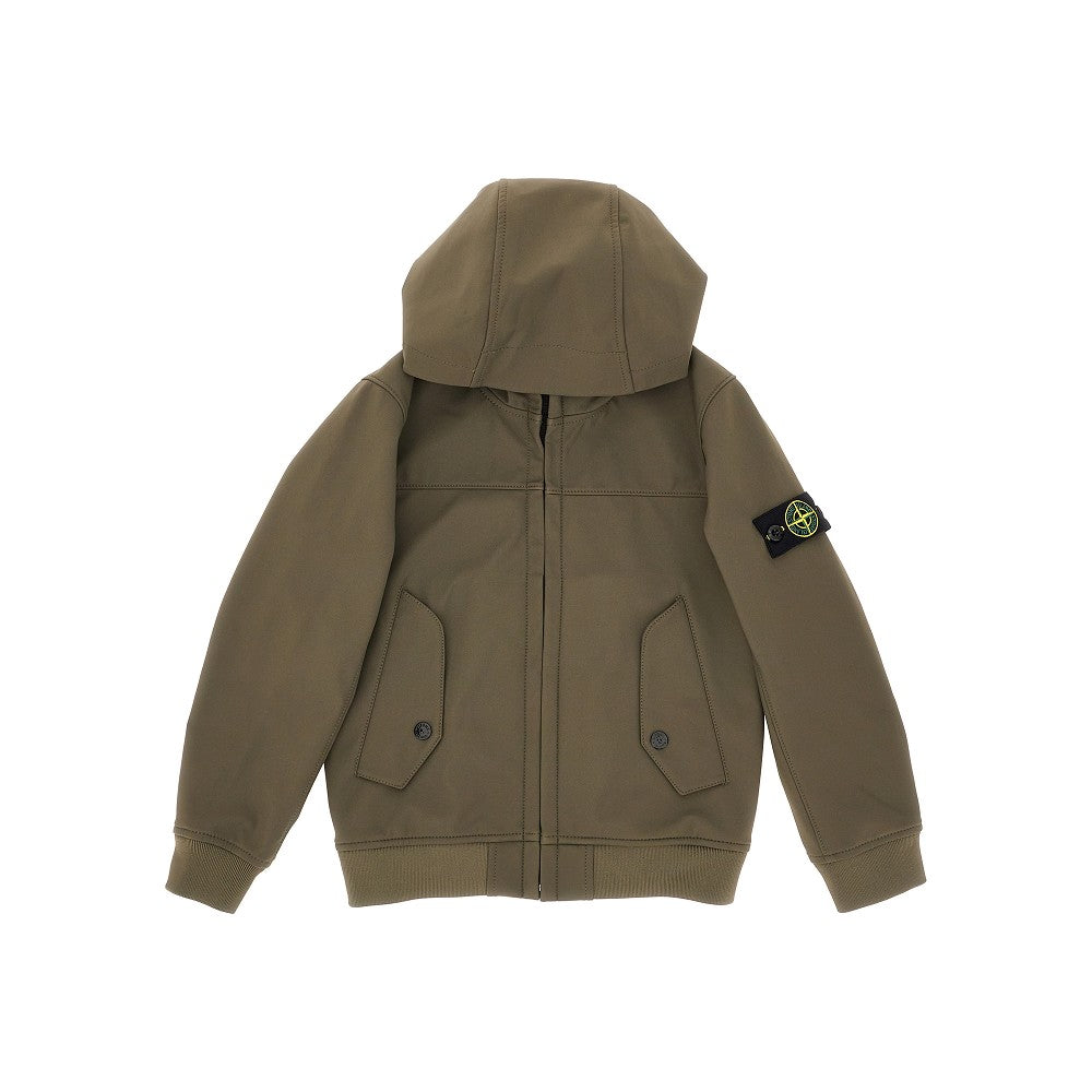 Windbreaker jacket with logo badge