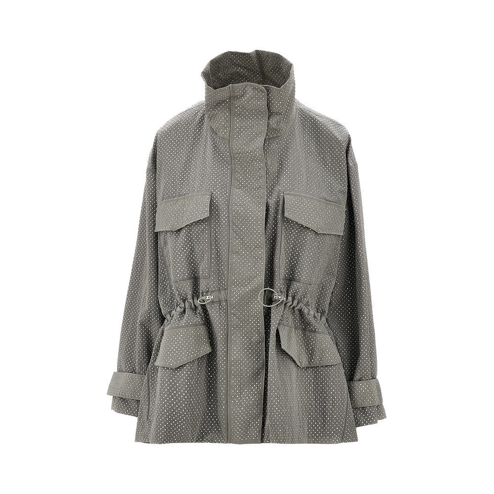 Parka in nylon con strass