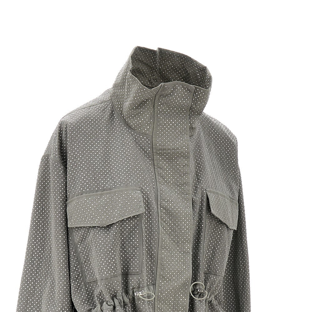 Parka in nylon con strass