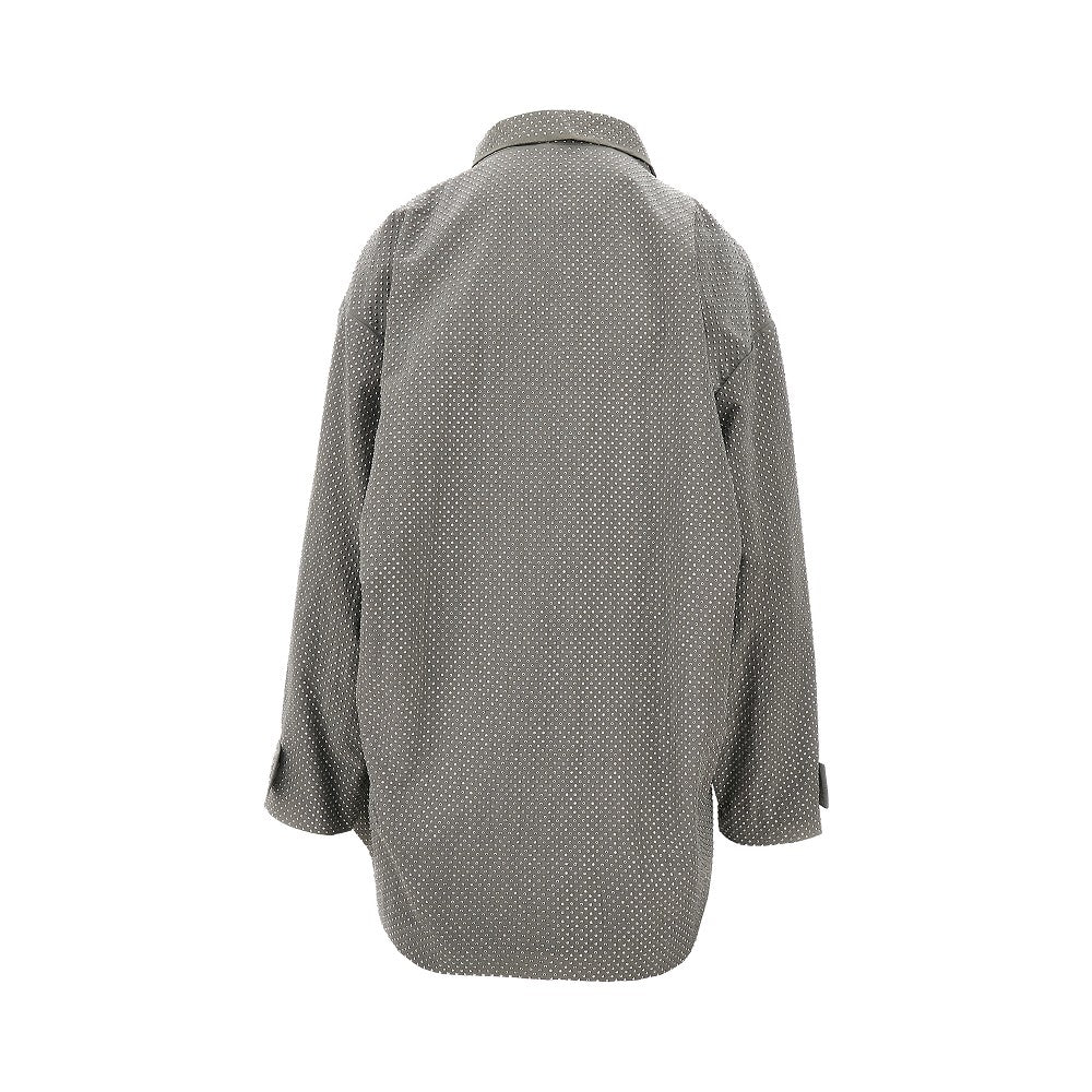 Parka in nylon con strass