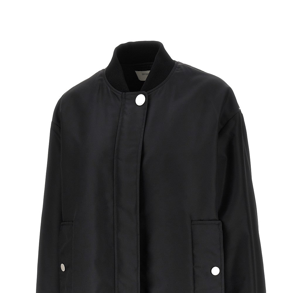 Bomber oversize in nylon imbottito