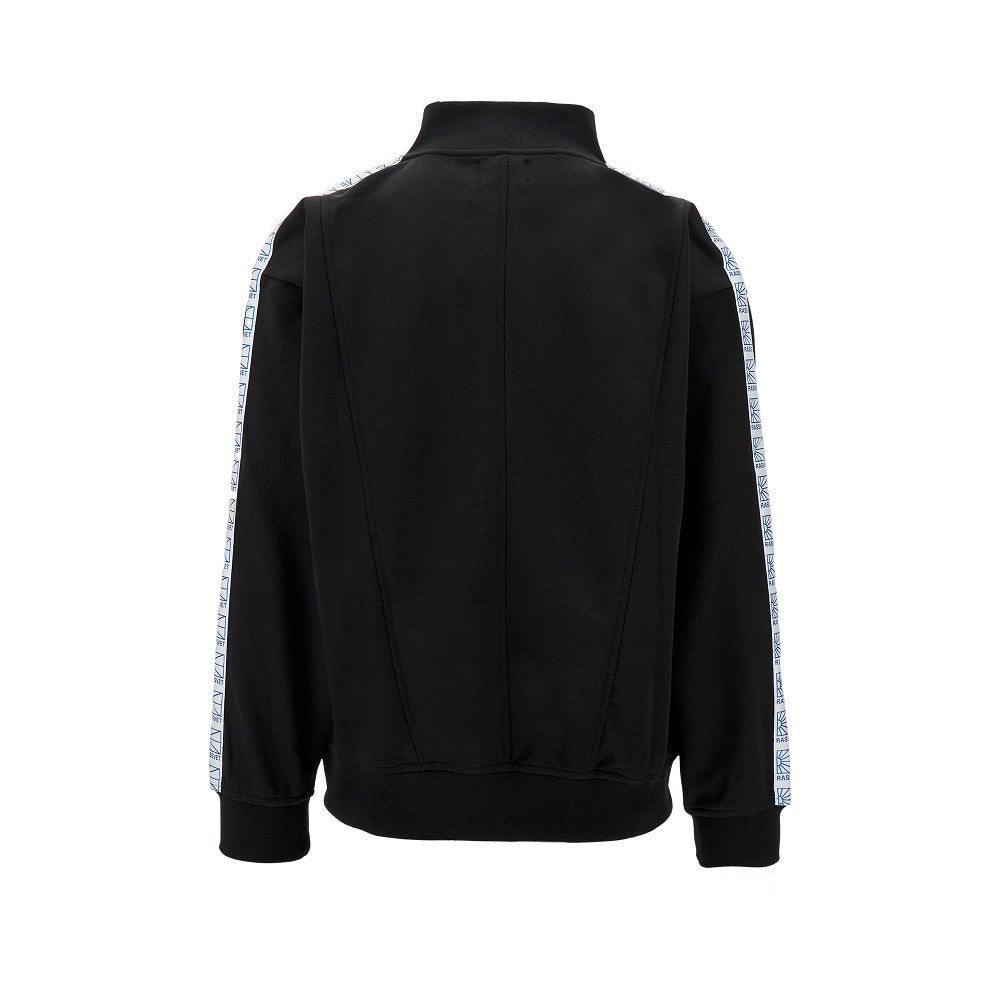 Track jacket with logo bands