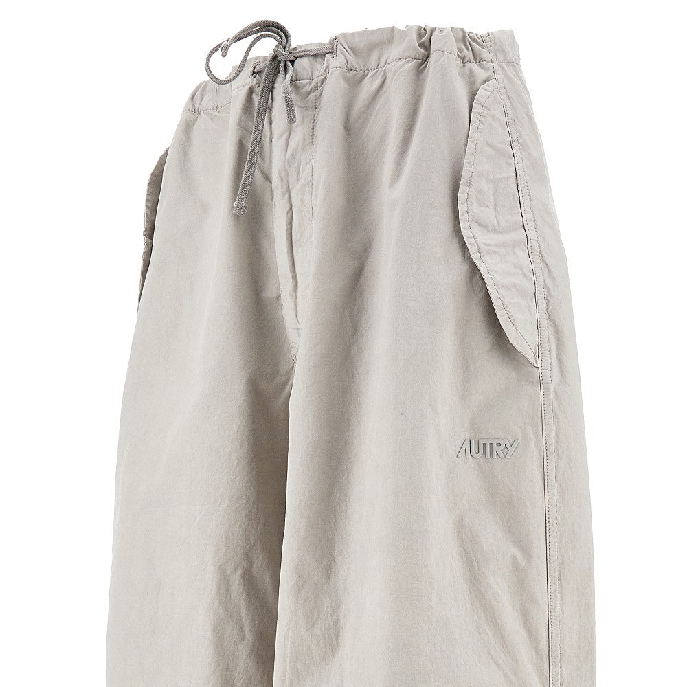 Pantalone parachute in cotone