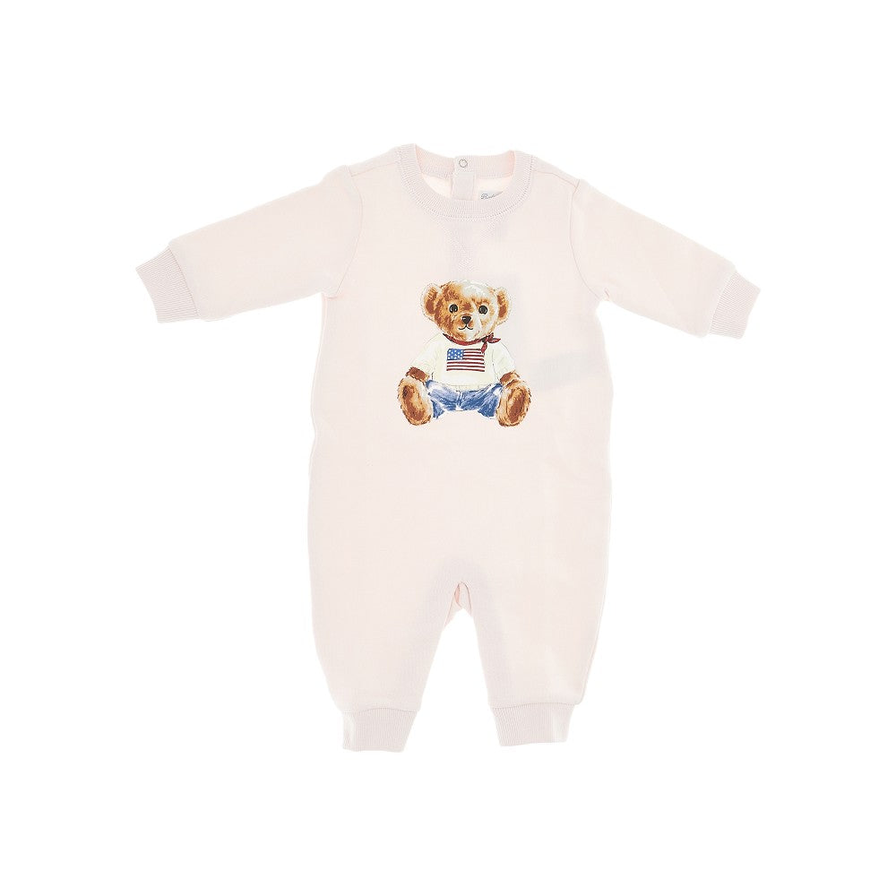 Tutina in felpa con stampa Polo Bear