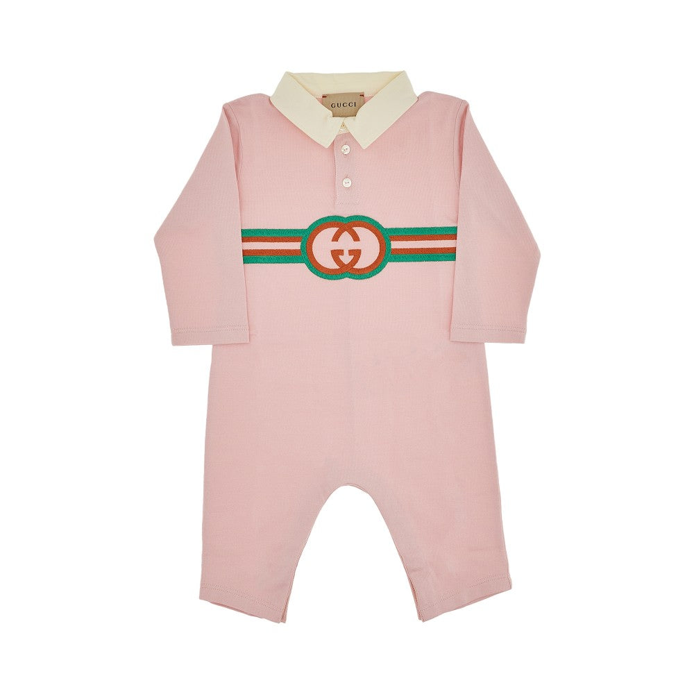Interlocking GG embroidery jumpsuit