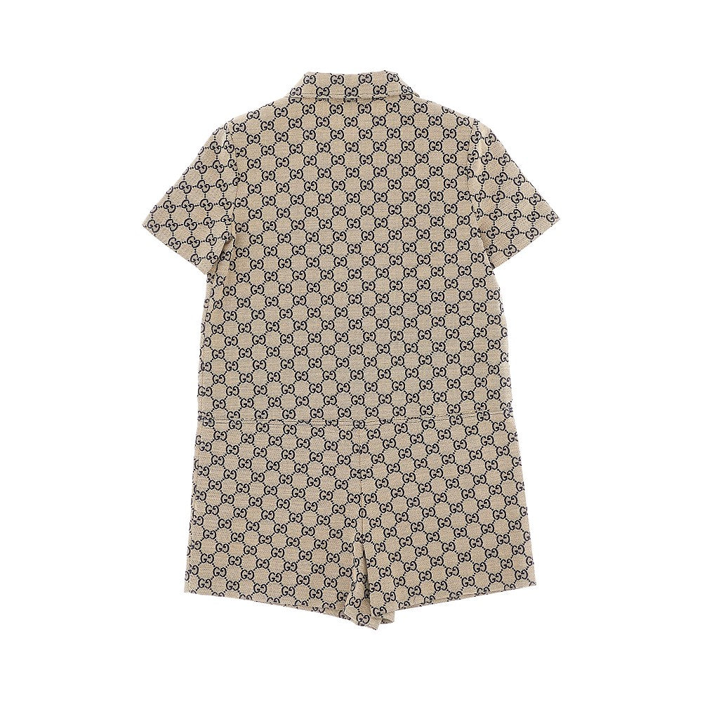 Tutina in misto cotone jacquard GG