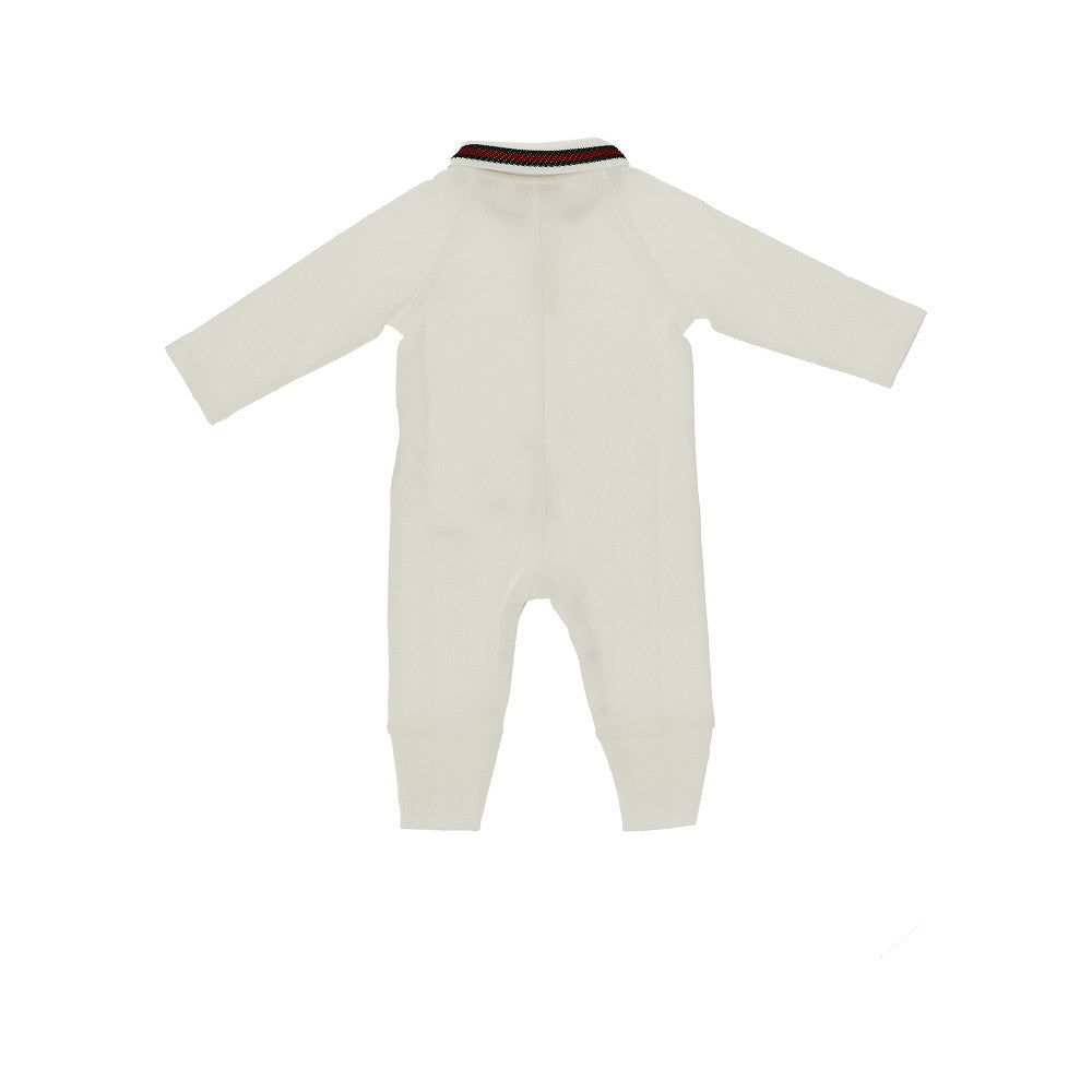 Tutina in piquet con colletto Web