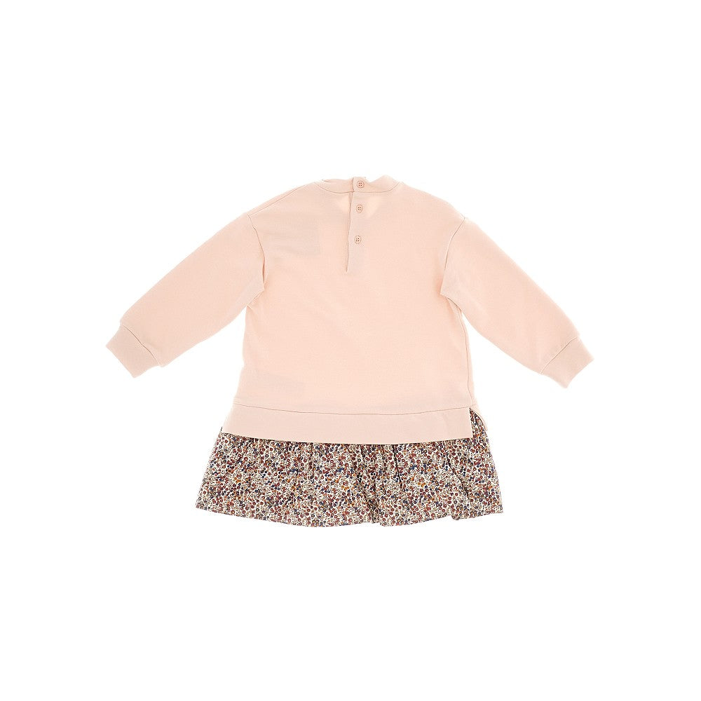 Two-piece effect mini dress