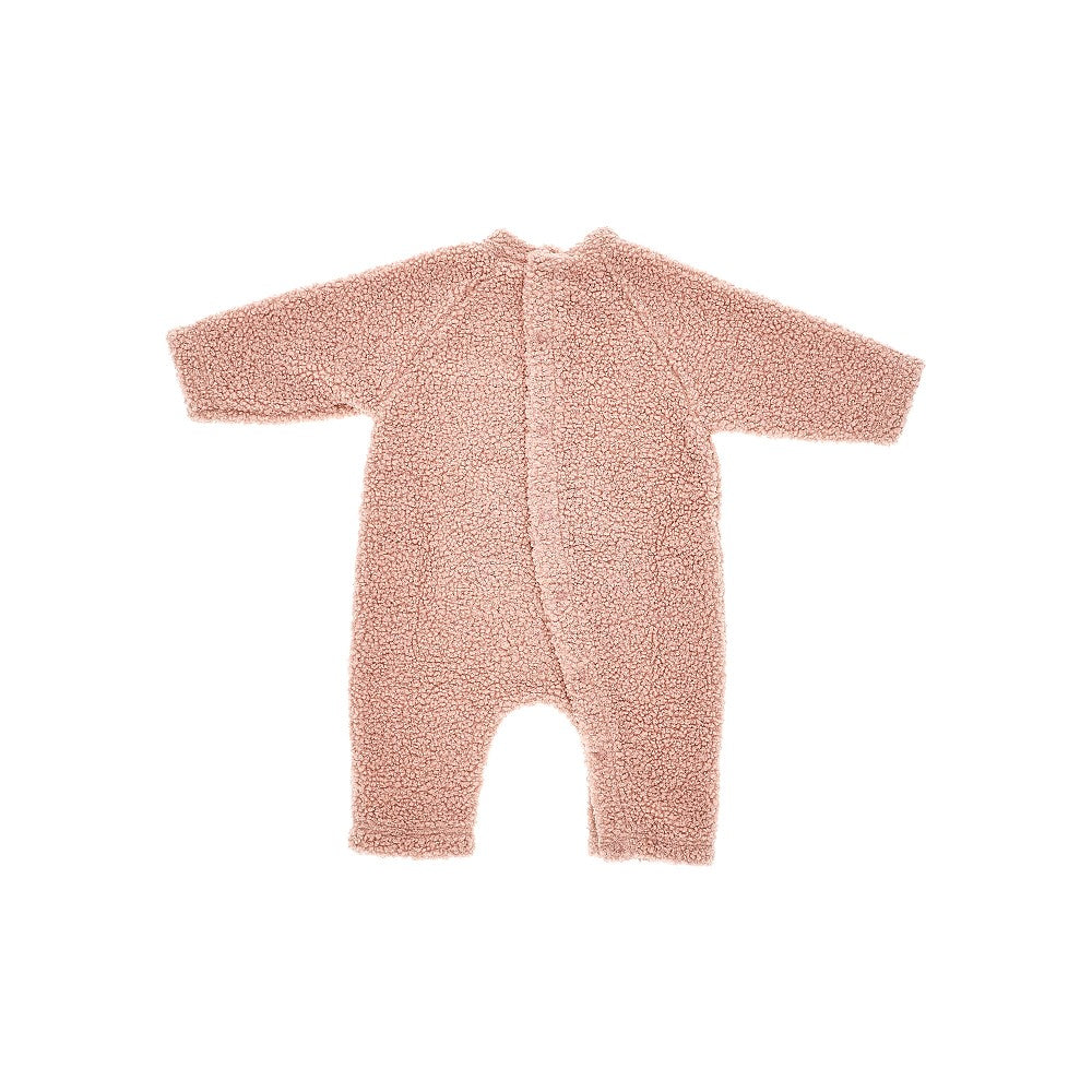Bouclè fabric long romper suit