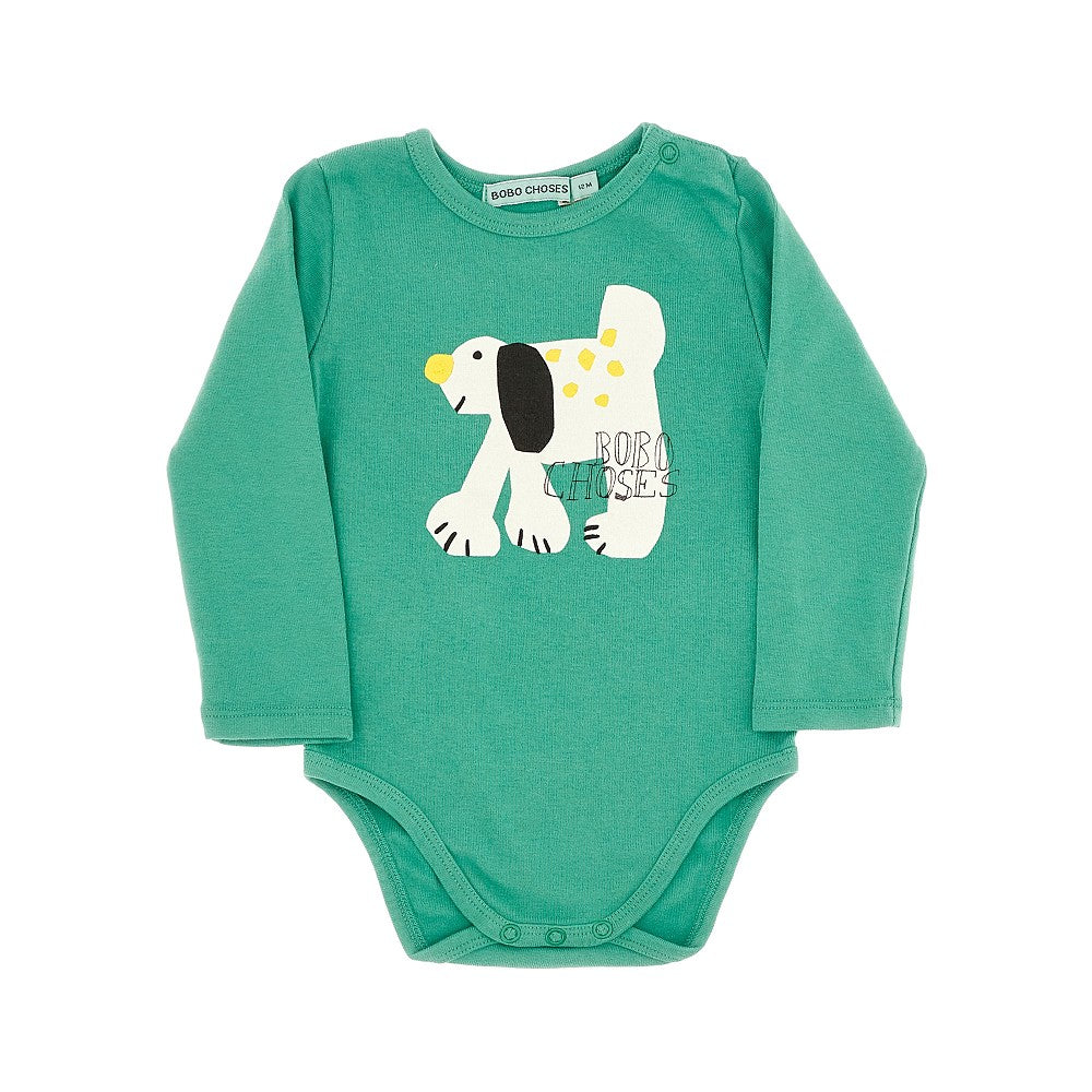 Body in cotone organico 'Fairy Dog'