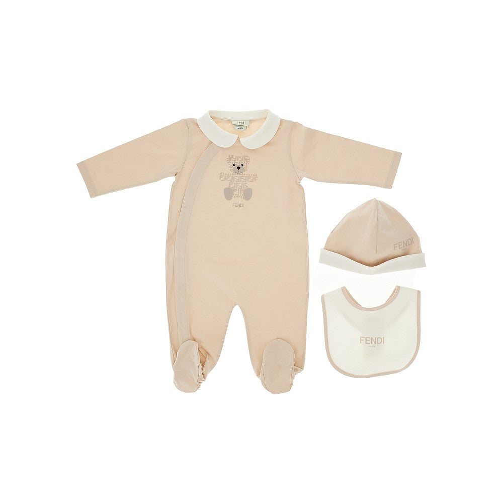 Completino tre pezzi in jersey di cotone