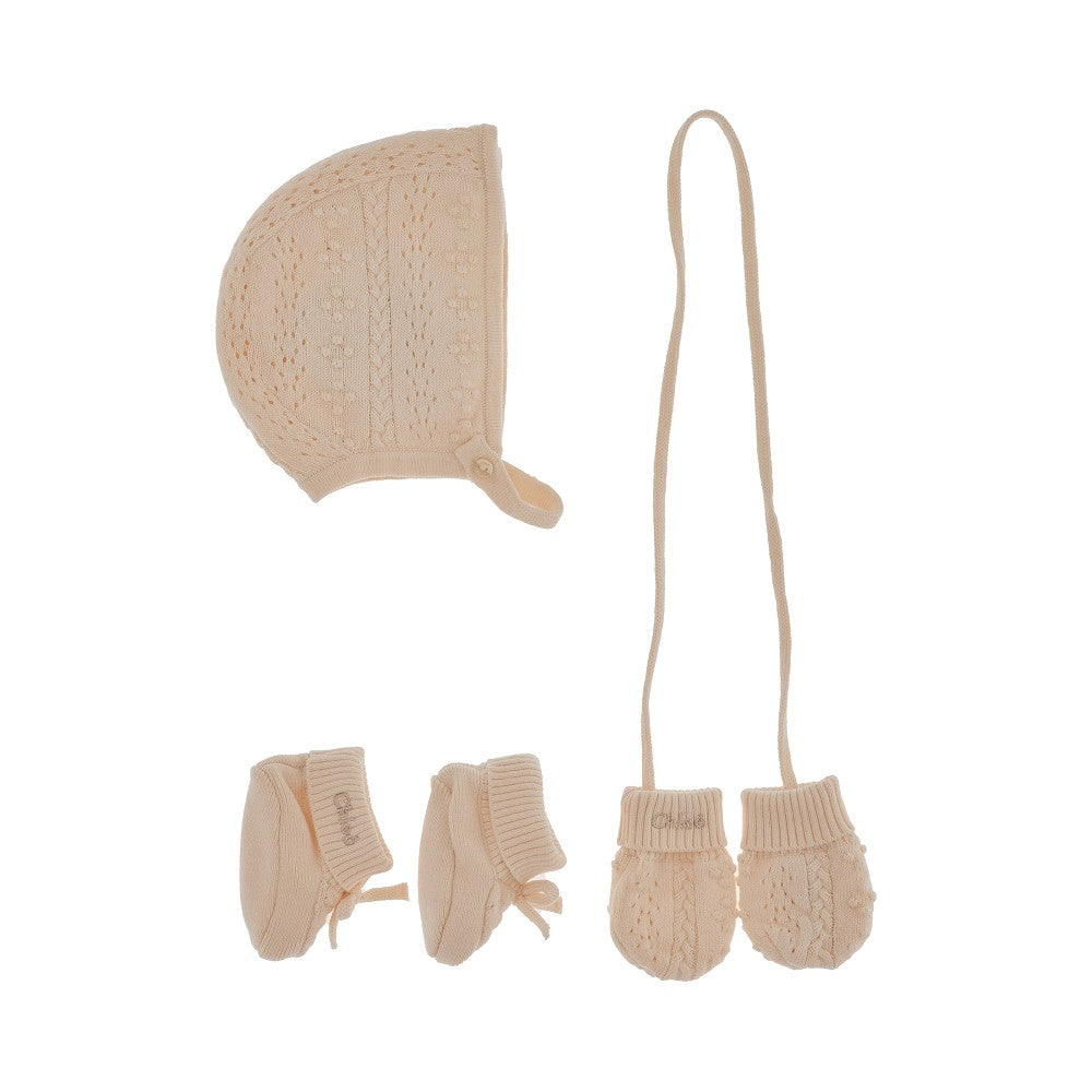 Knitted newborn gift set