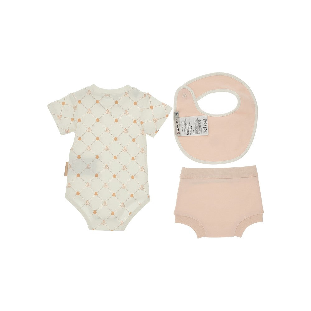 Completino tre pezzi in jersey di puro cotone