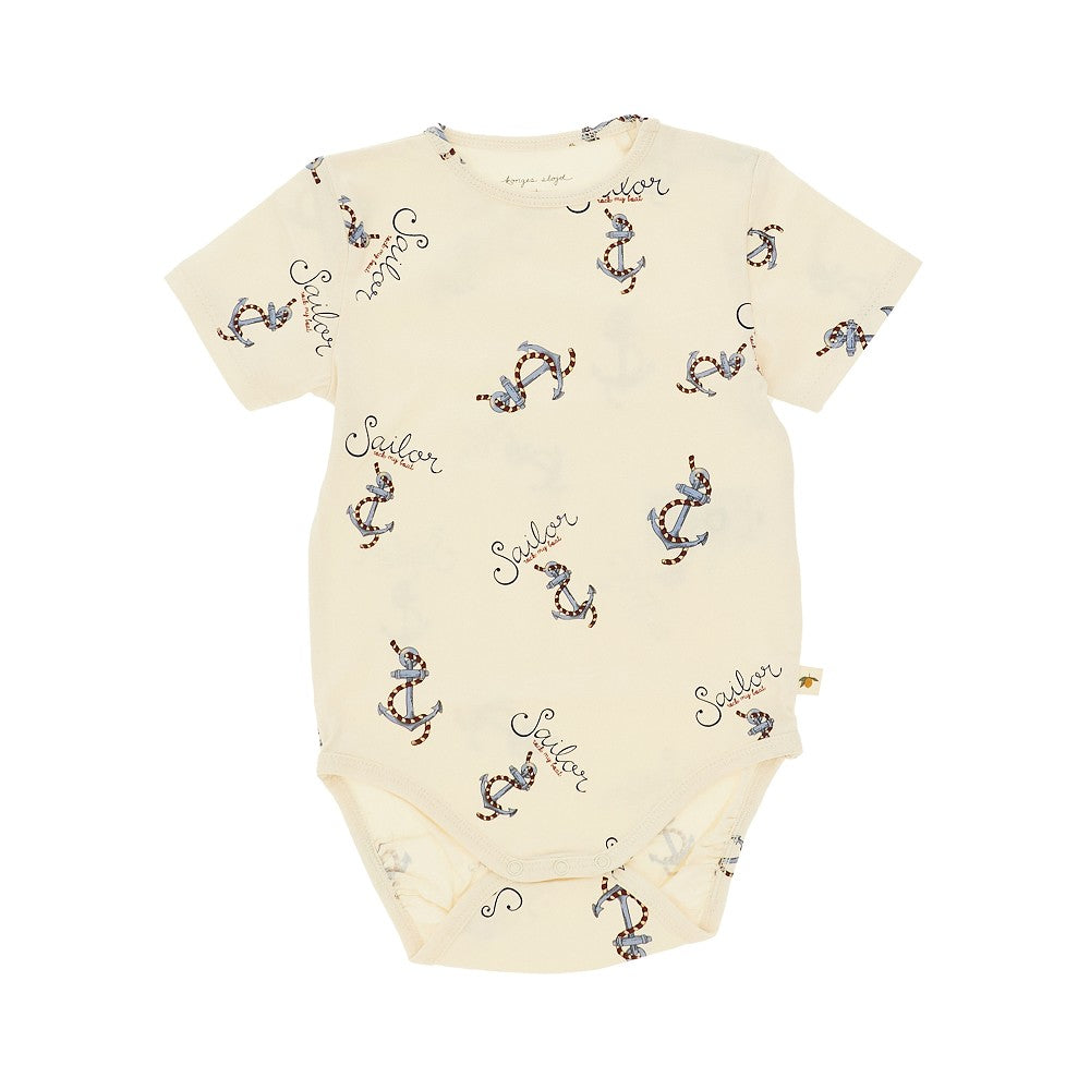 Body in cotone organico 'Rock my boat'