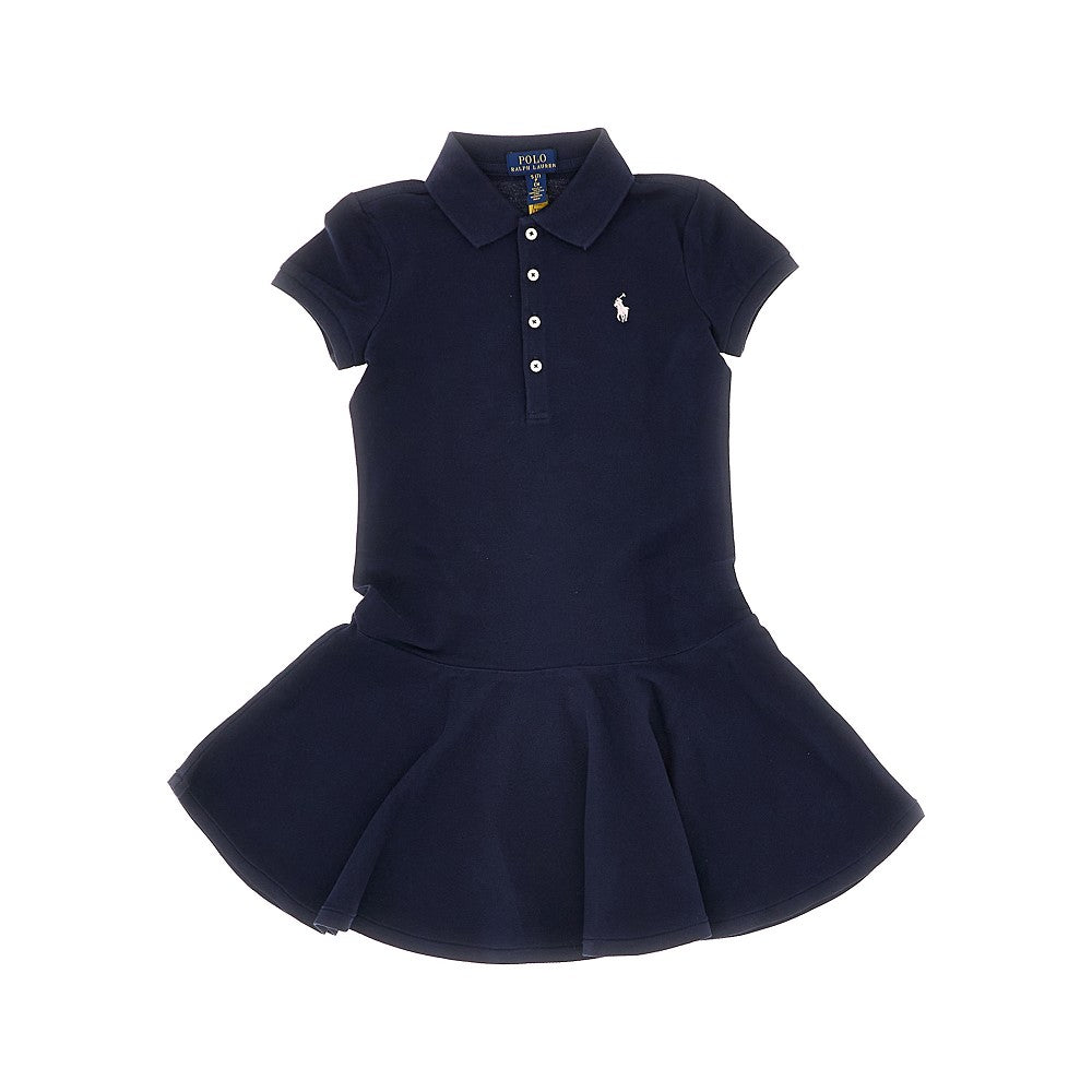 Mini abito in piquet di cotone elasticizzato