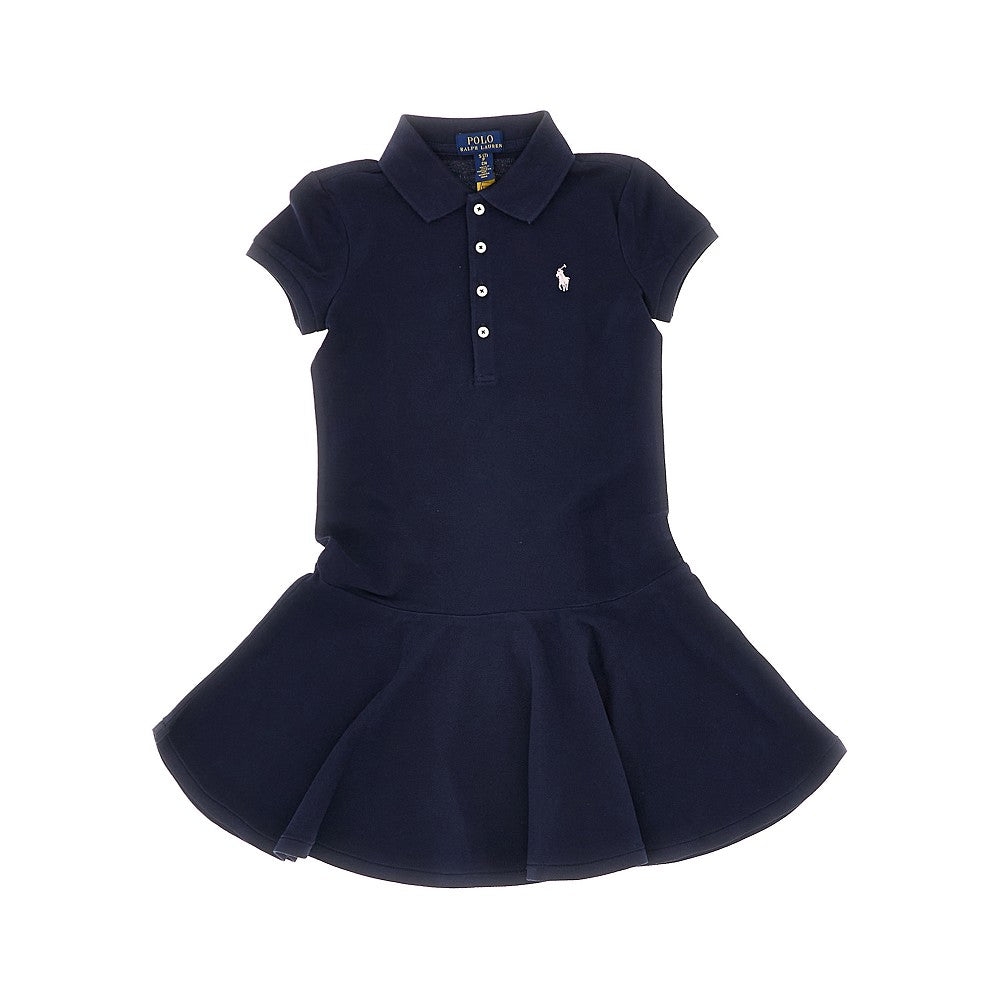Mini abito in piquet di cotone elasticizzato