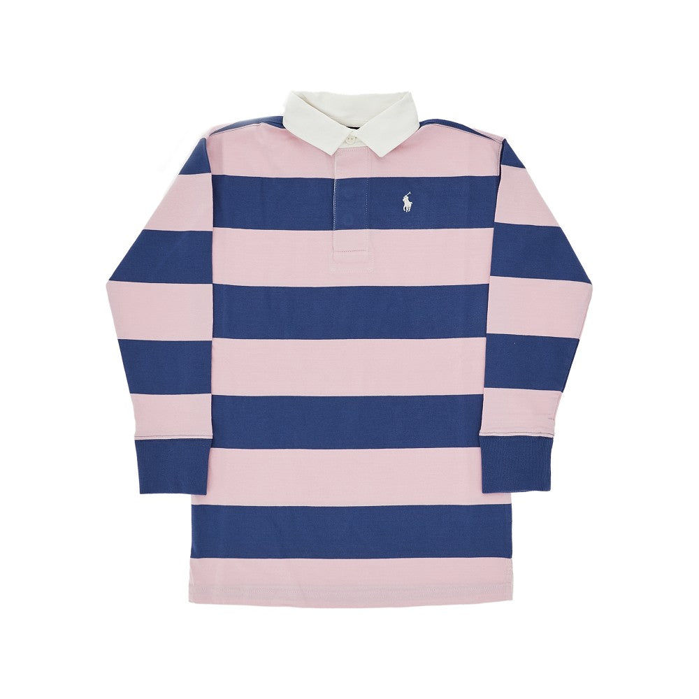 Abitino a polo in jersey a righe
