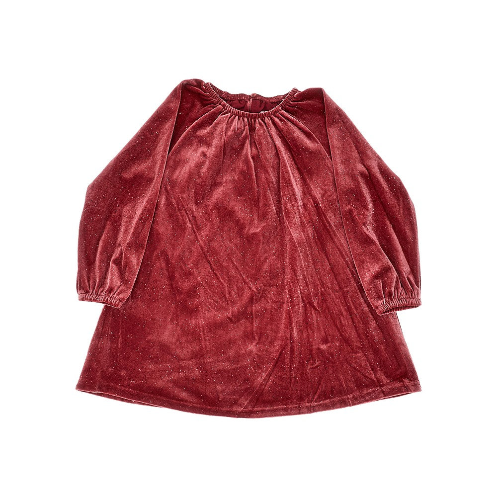 Glitter velvet mini dress