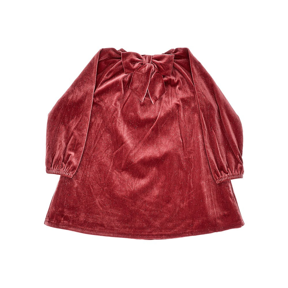 Glitter velvet mini dress