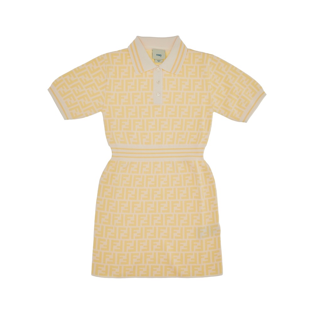 FF jacquard knit mini dress