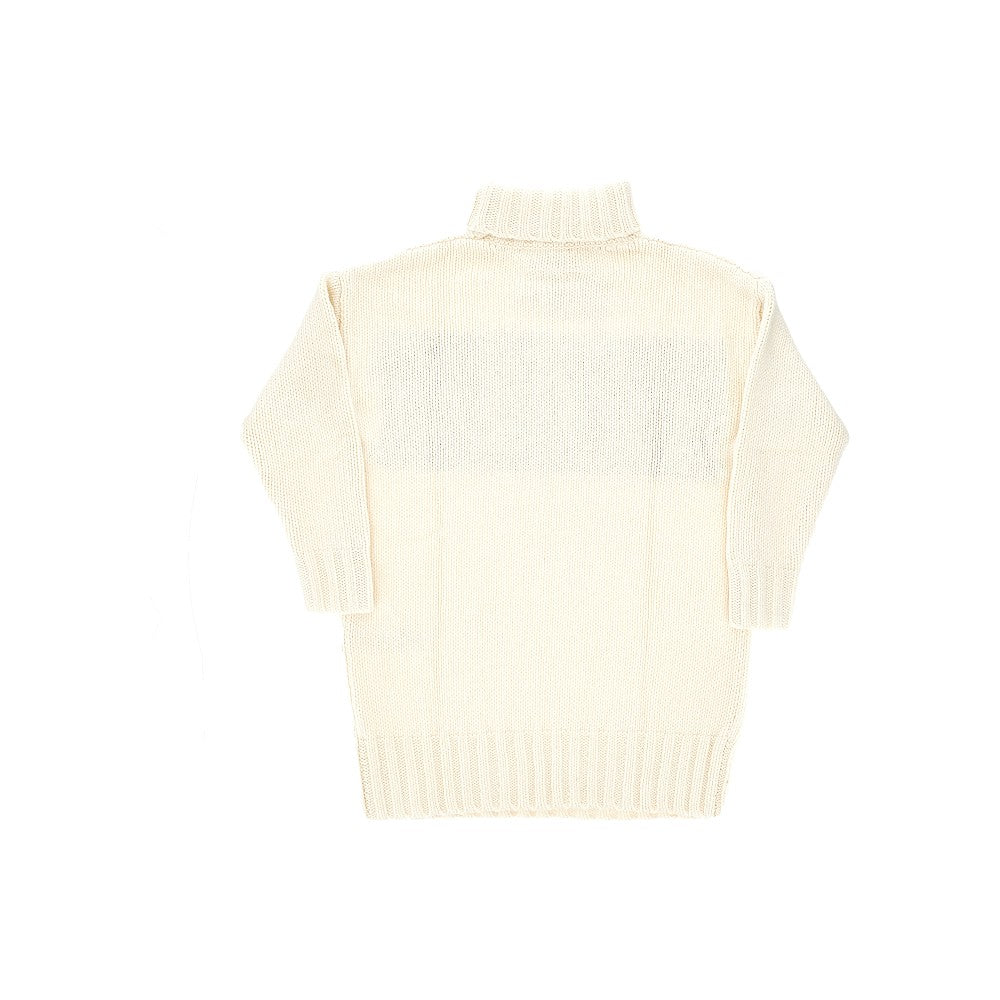 Mini abito in maglia con intarsio logo
