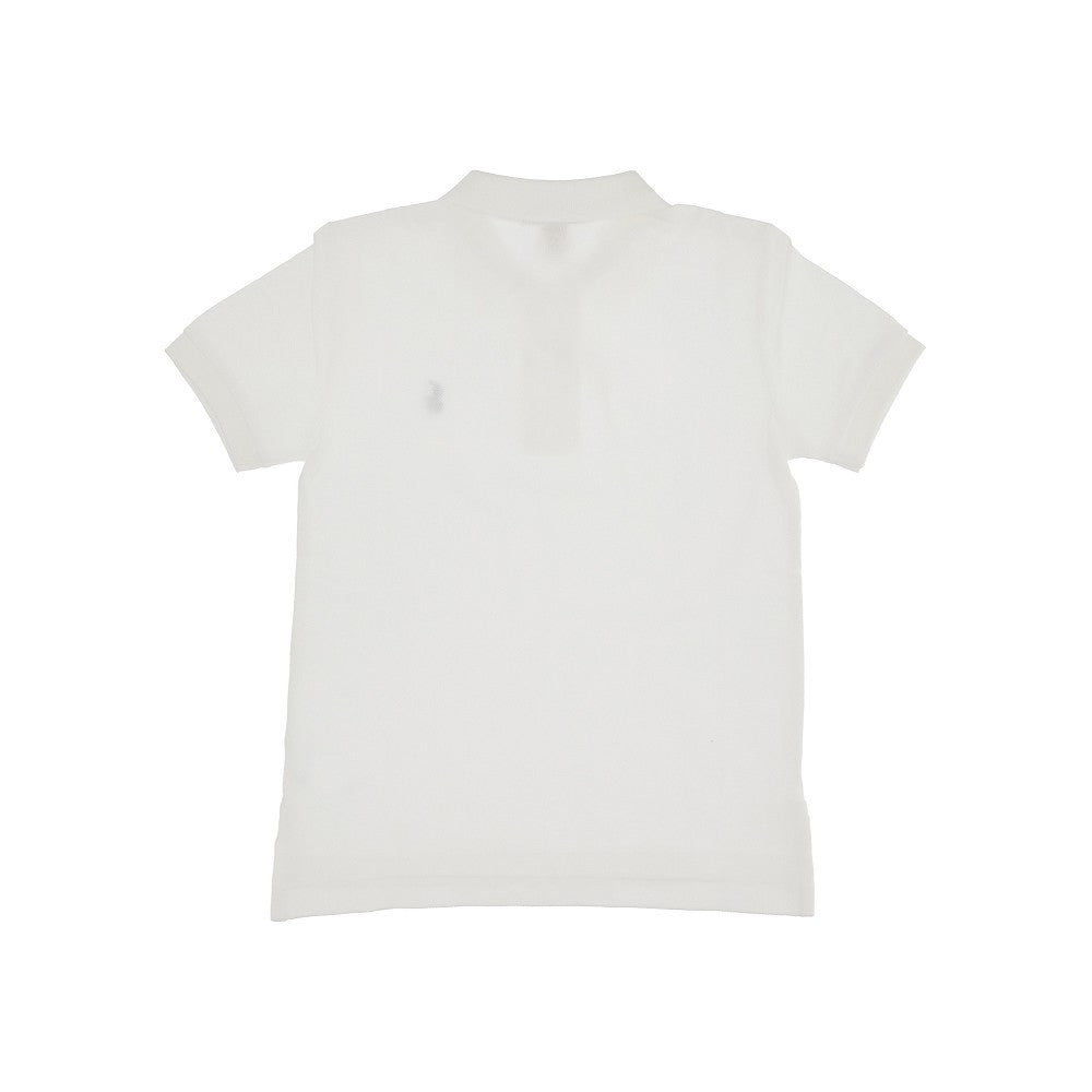Piquet polo shirt with logo embroidery