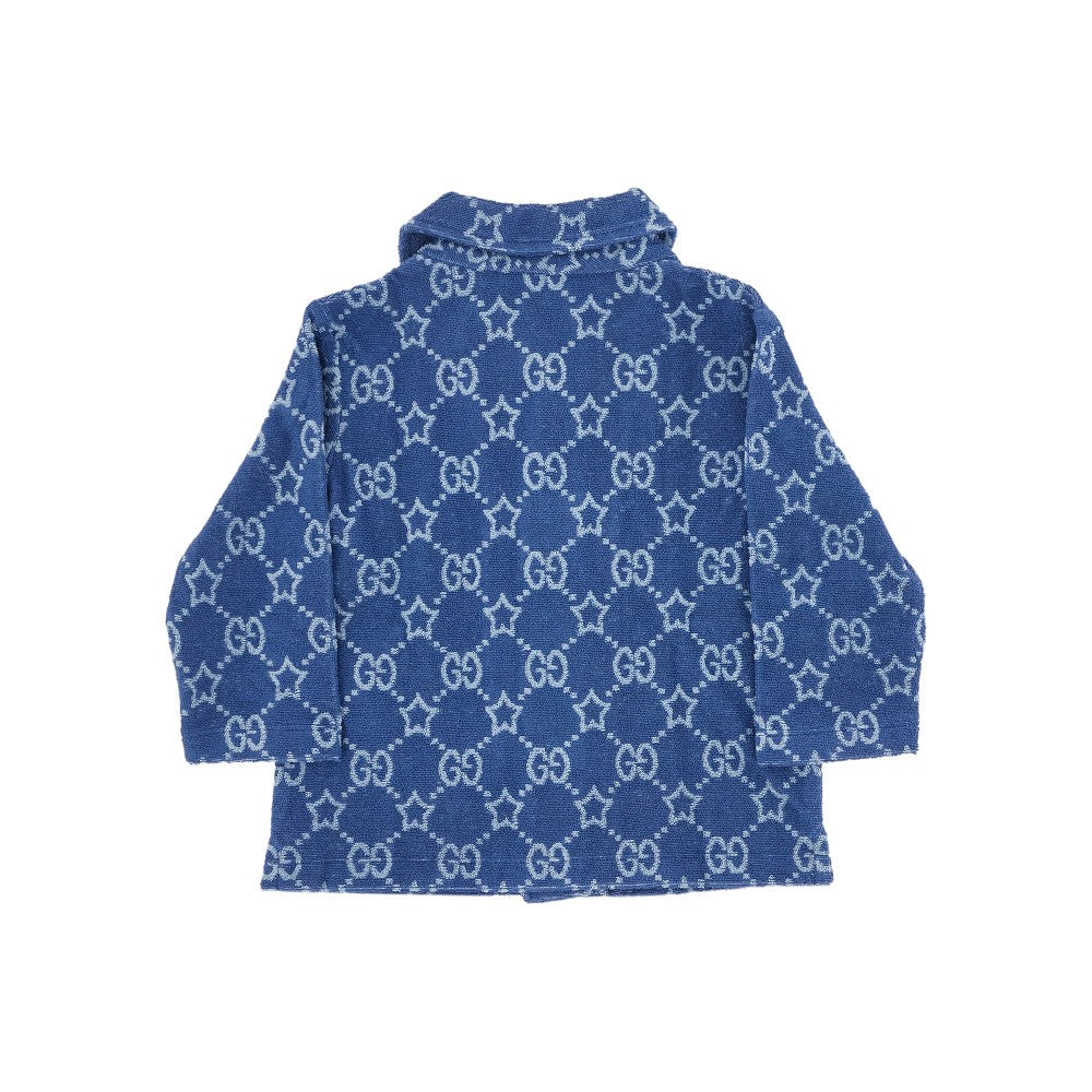Camicia in tessuto spugna jacquard GG