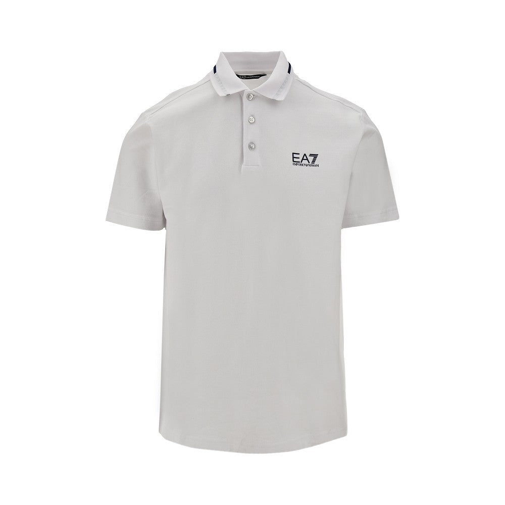 Polo EA7 in piquet stretch