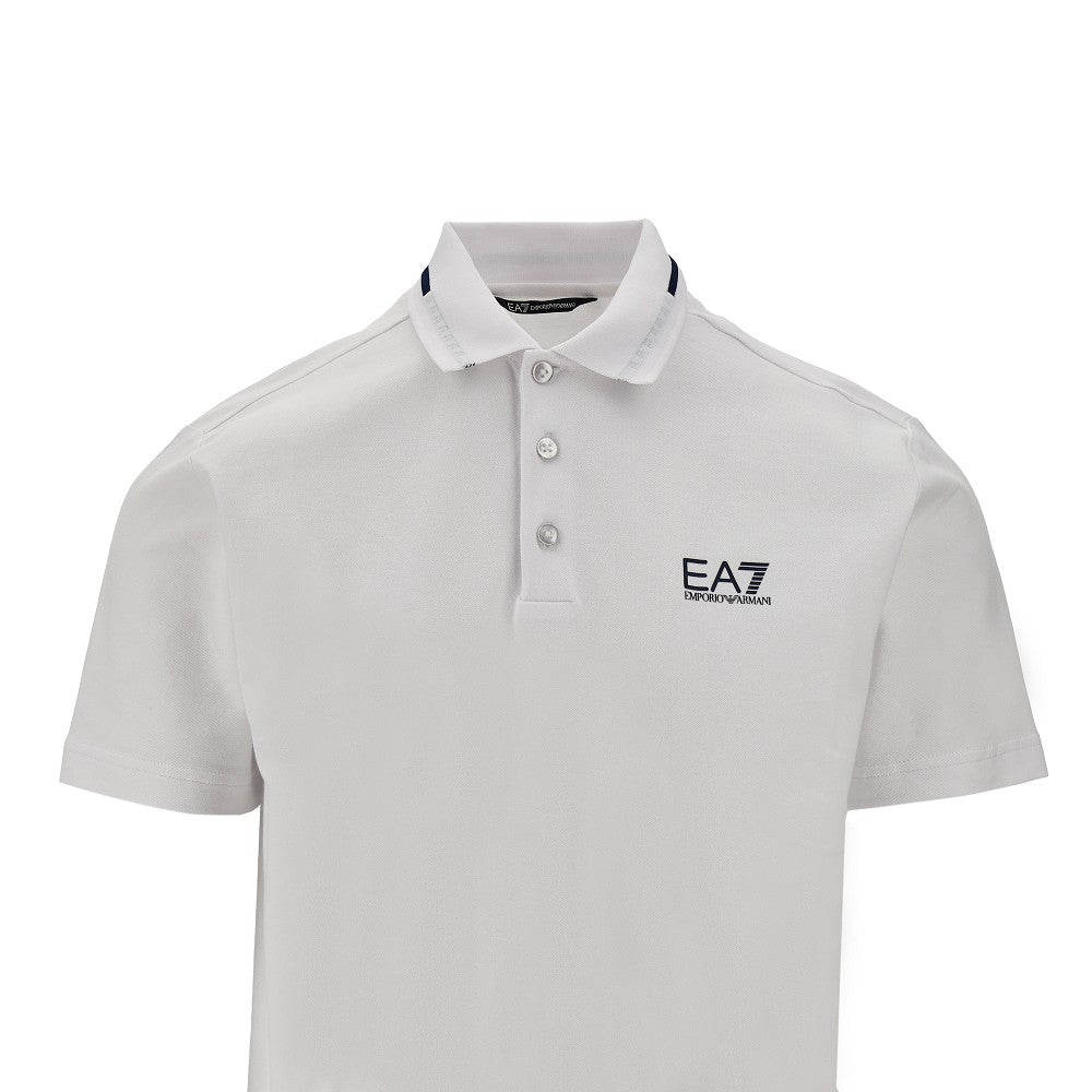 Polo EA7 in piquet stretch