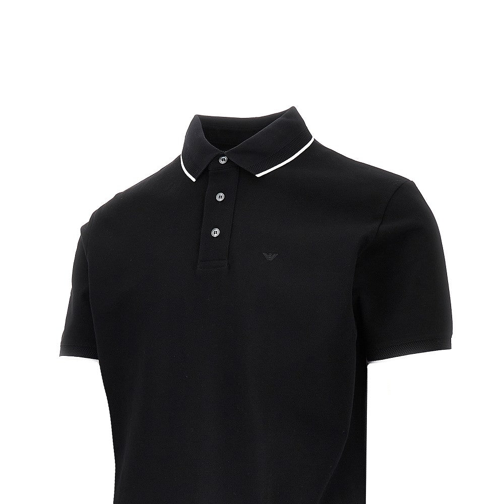 Polo in piquet con ricamo Eagle