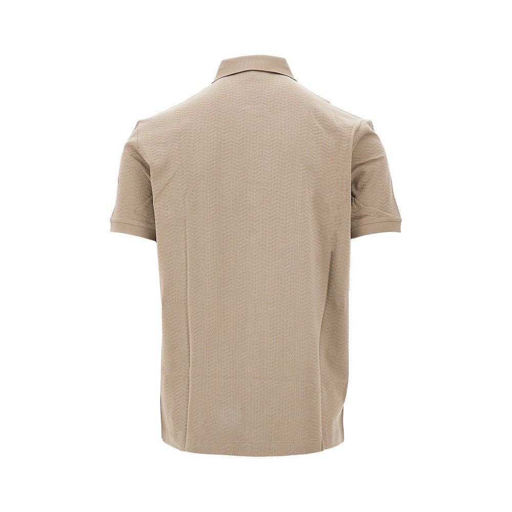 Polo in jersey jacquard
