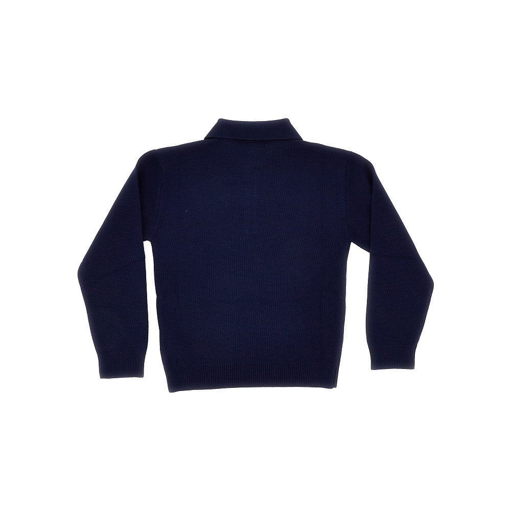Polo in maglia con ricamo FENDI ROMA