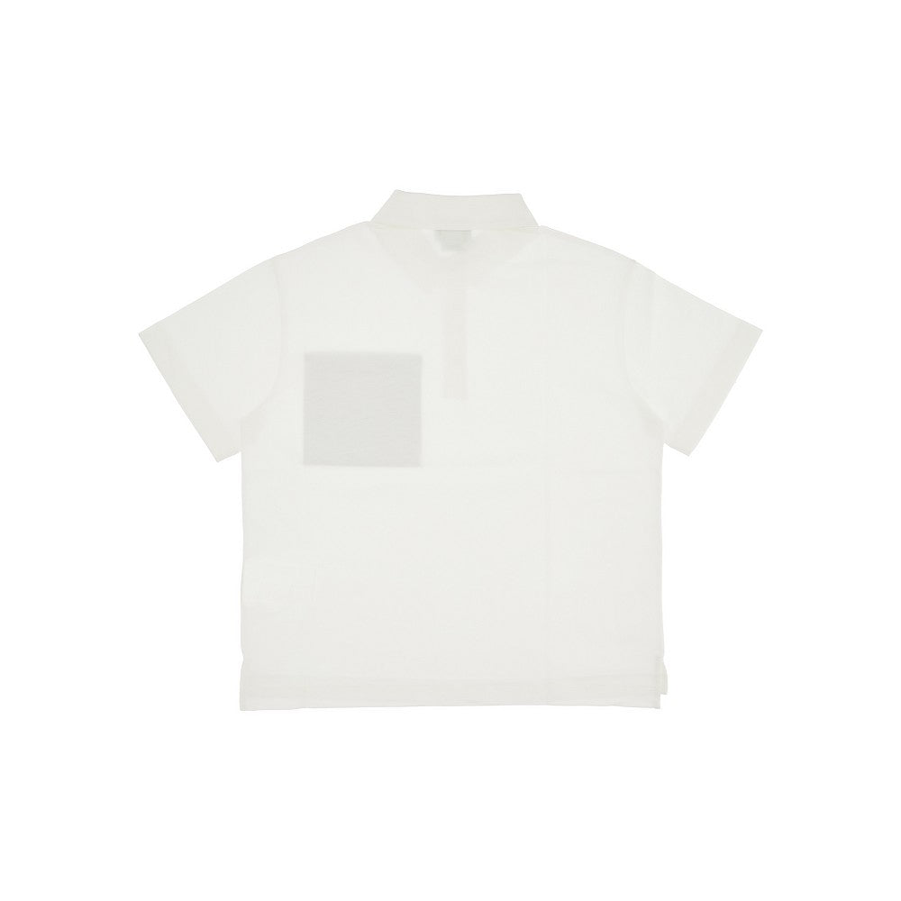 Jersey polo shirt with FF pocket