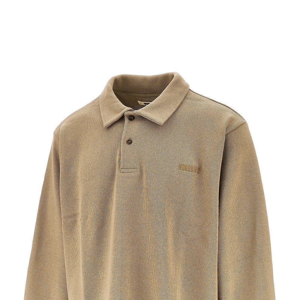 Knitted Polo shirt with logo embroidery