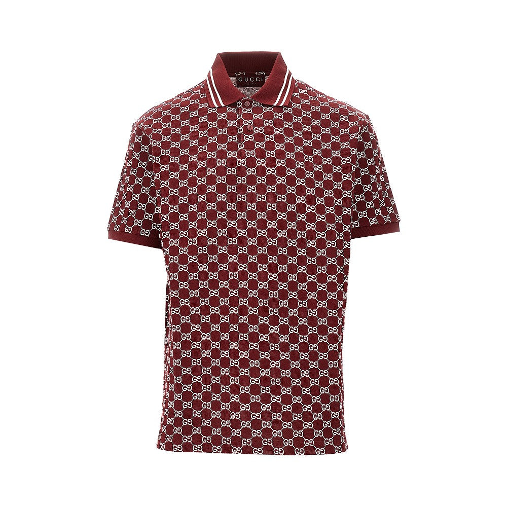 Polo in piquet GG jacquard
