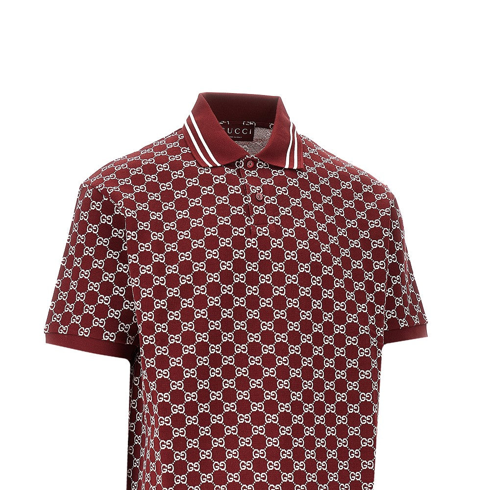 Polo in piquet GG jacquard