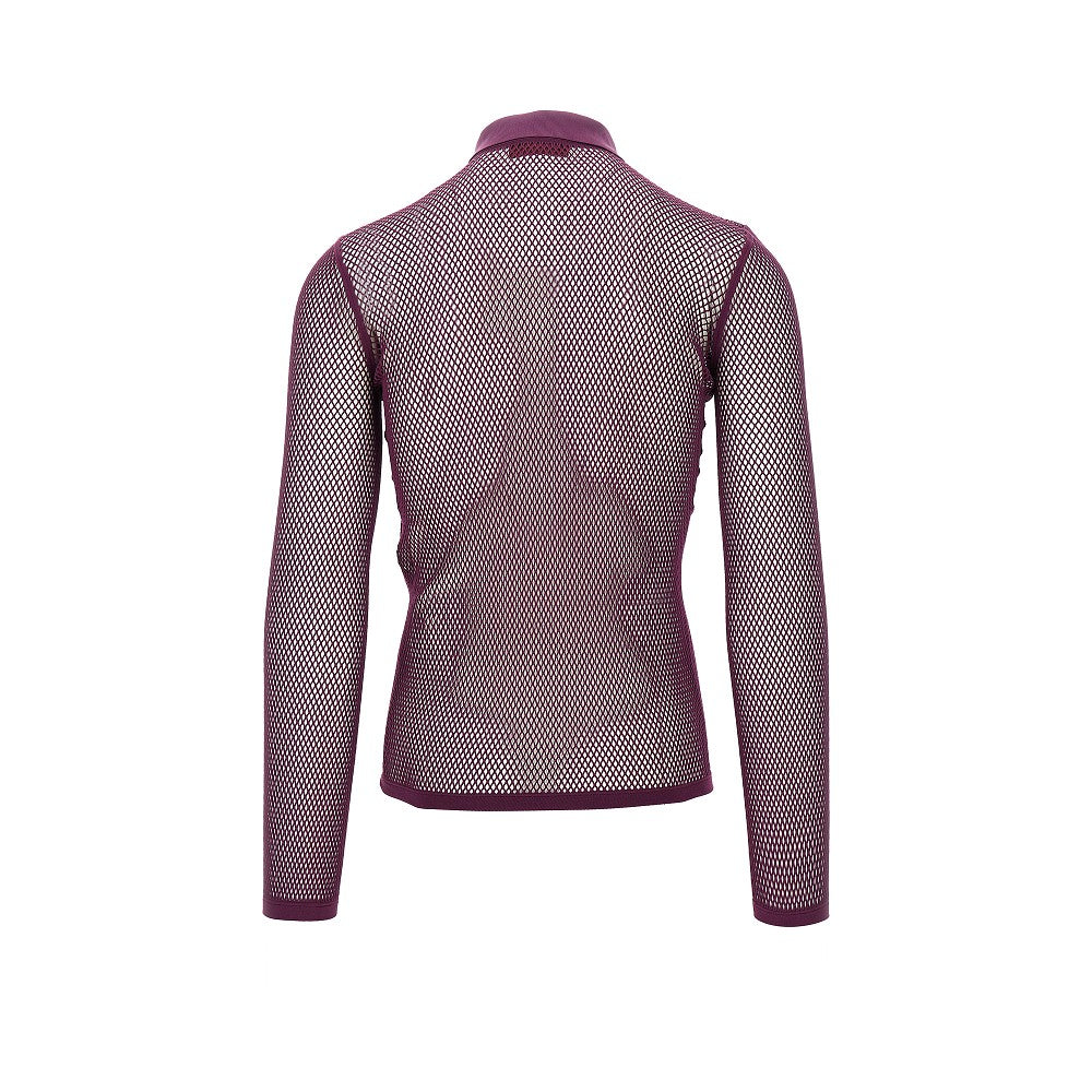 Polo in maglia tecnica a rete