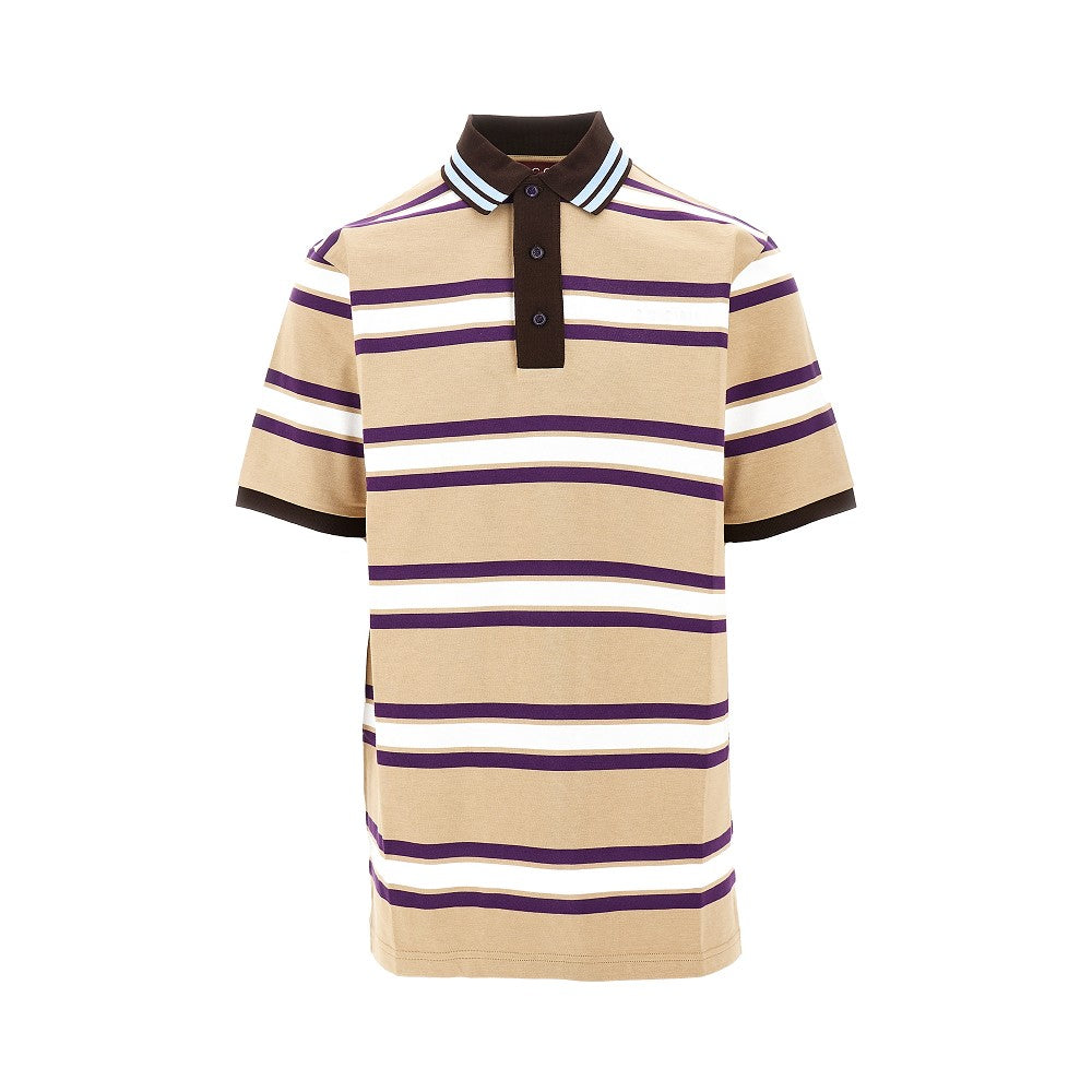 Polo in jersey a righe