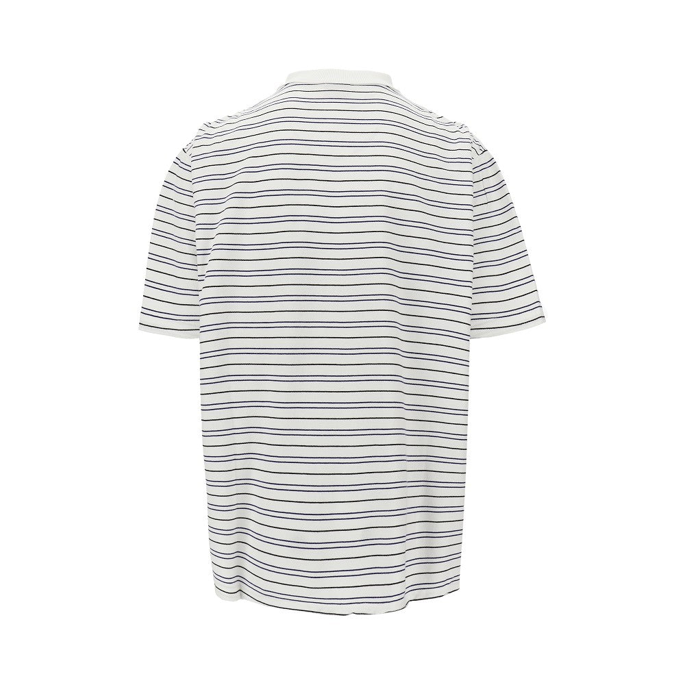 'Laurel' striped polo shirt