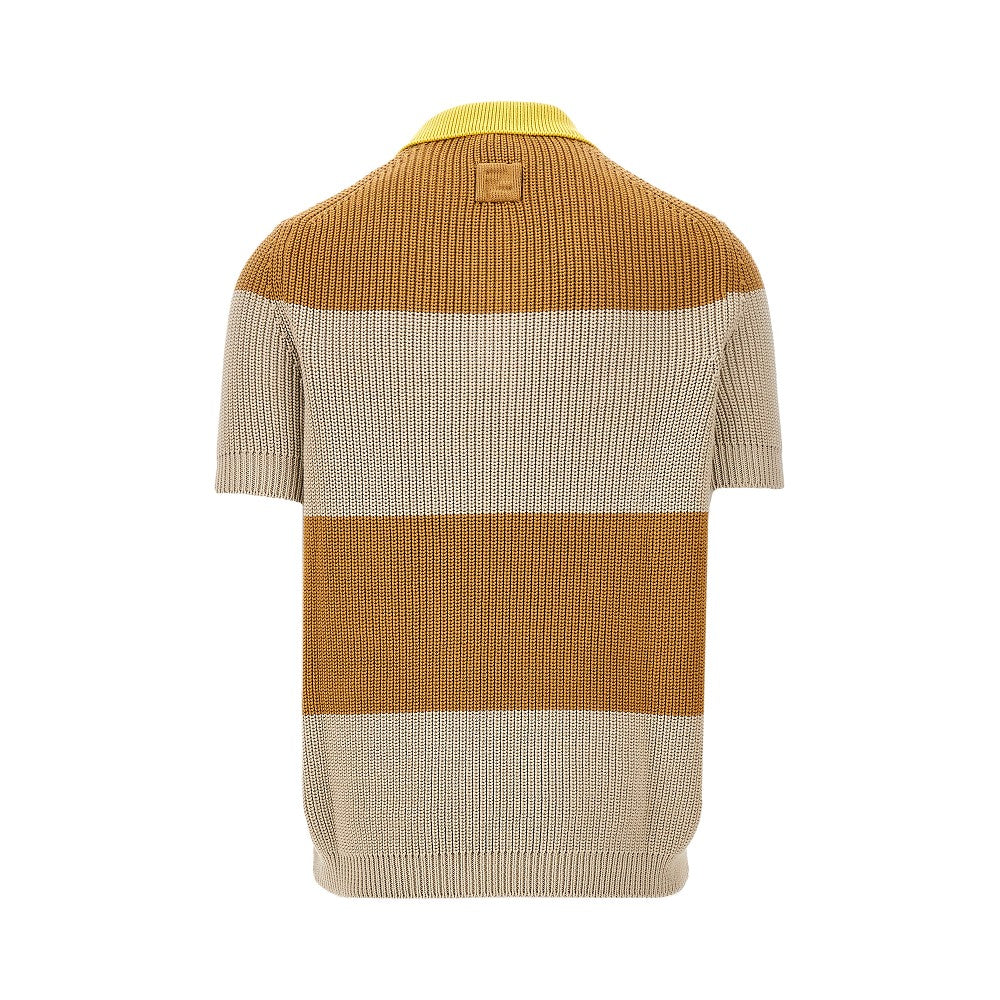 Polo in maglia con stemma Fendi Club