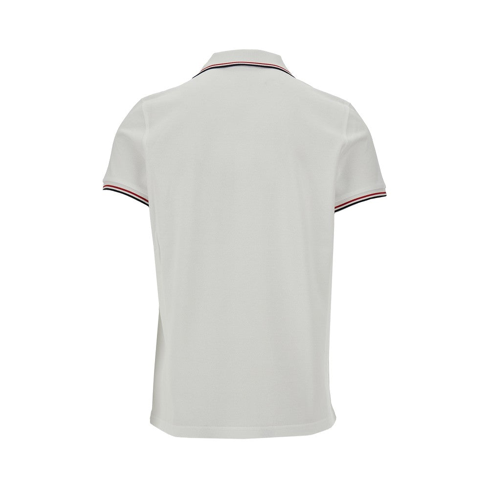 Piquet polo shirt with logo patch