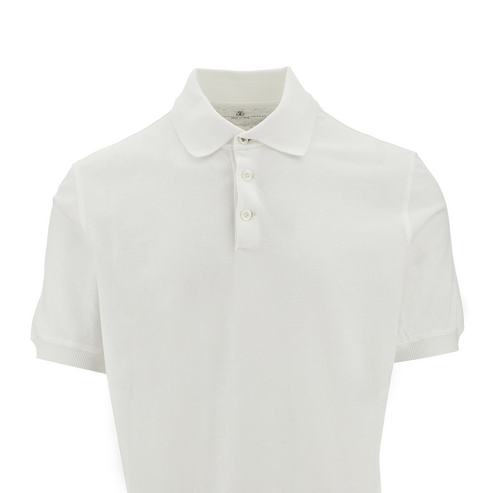 Cotton piquet polo shirt