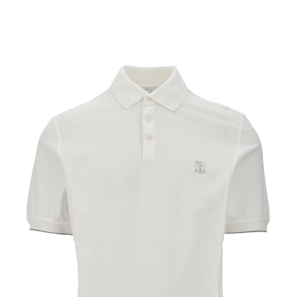 Cotton piquet polo shirt