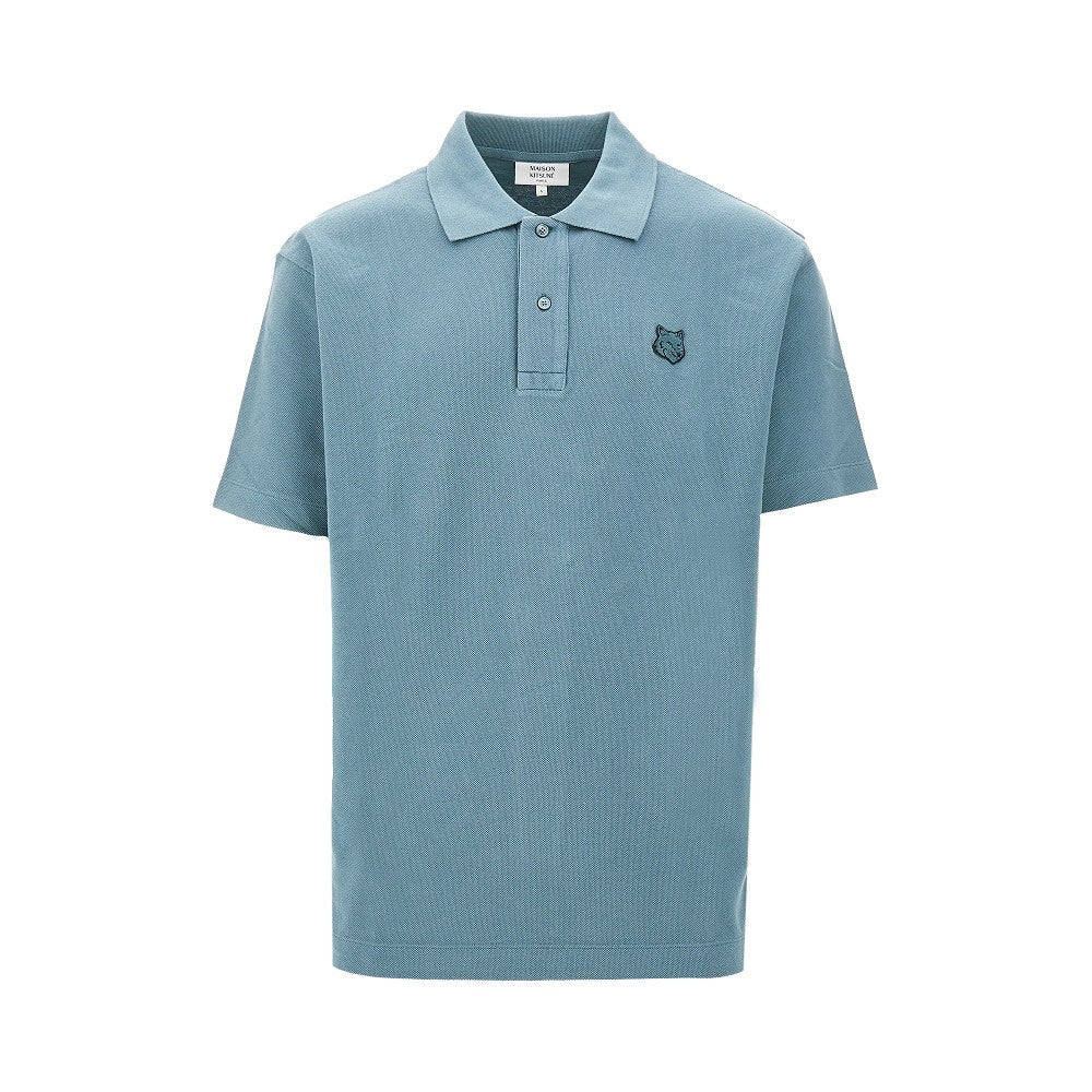 Fox Head patch polo shirt