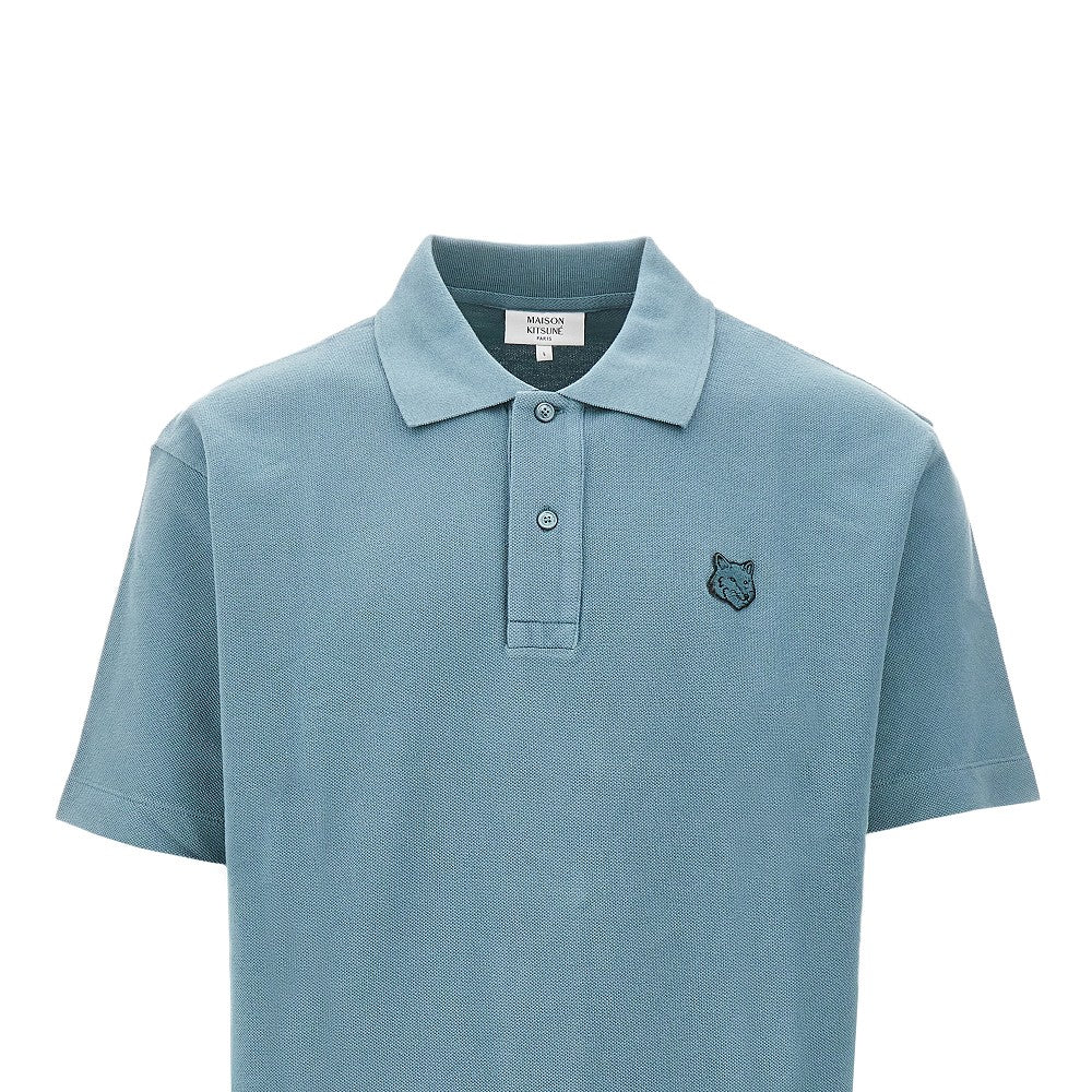 Fox Head patch polo shirt